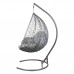 Двойное подвесное кресло "Gemini" promo gray - серая подушка